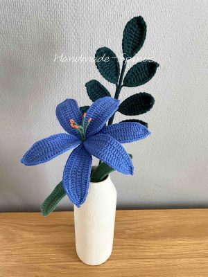 Double Stem Crochet Knit Flowers Bouquet