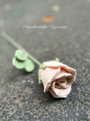 Single Stem Crochet Knit Flower Bouquet