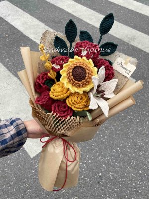 Crochet Bouquet Of Flowers For The Garden