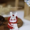 Handmade-Spinus Crochet Knit Hair Clip